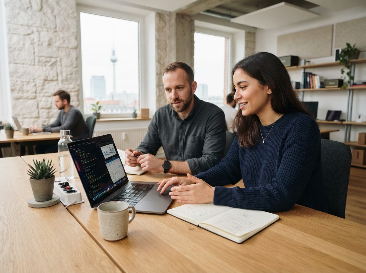 Bitcoin team reviewing family financial planning data in a calm office setting